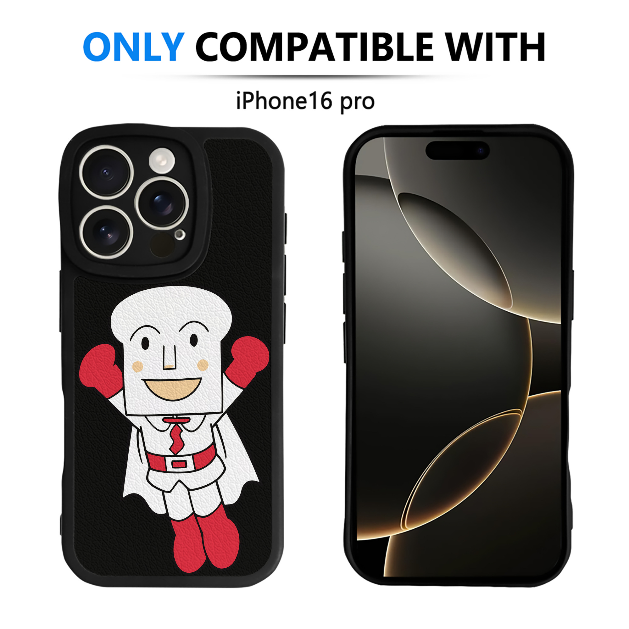 （画像用） アンパンマン Anpanman 【iPhone 16シリーズ対応】シリコンスマホケース（レザー調） 材質：シリコン